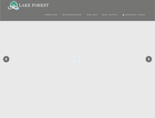Tablet Screenshot of lakeforesthoa.org